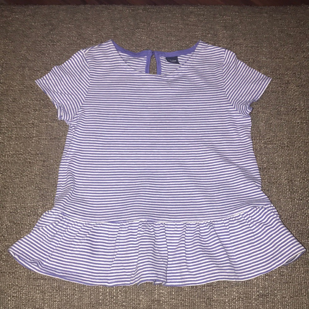 GAP Kids Striped Peplum Top...